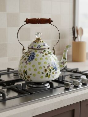 MacKenzie-Childs Wildflowers Tea Kettle